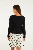 Blusa Balonê Preto