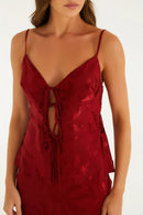 BLUSA JACQUARD COQUEIRADA VERM
