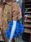 BOLSA CROCHE AZUL