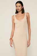 VESTIDO DE TRICOT MID COSTAS ABERTAS