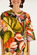 VESTIDO CURTO FOLHAGEM