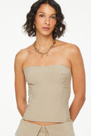 TOP CROPPED ALFAIATARIA VERDE PALE