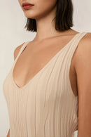 VESTIDO DE TRICOT MID COSTAS ABERTAS