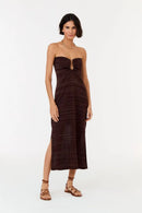AV VESTIDO TRICOT SEM ALCA DECOTE DROP