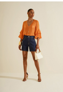 SHORTS RETO ALTA - AZUL / 40