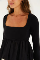 Blusa Balonê Preto