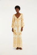 VESTIDO LONGO PAISAGEM TROPICAL