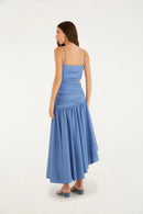 VESTIDO LONGO BARRA IRREGULAR
