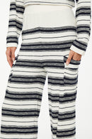 CALÇA DE TRICOT LISTRADA