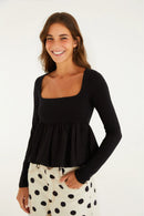 Blusa Balonê Preto