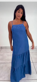 VESTIDO JEANS MIDI PALA MARIAS