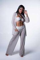 Pantalona Punta Cana Tule Liso e Estampado - Classic - G