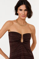AV VESTIDO TRICOT SEM ALCA DECOTE DROP
